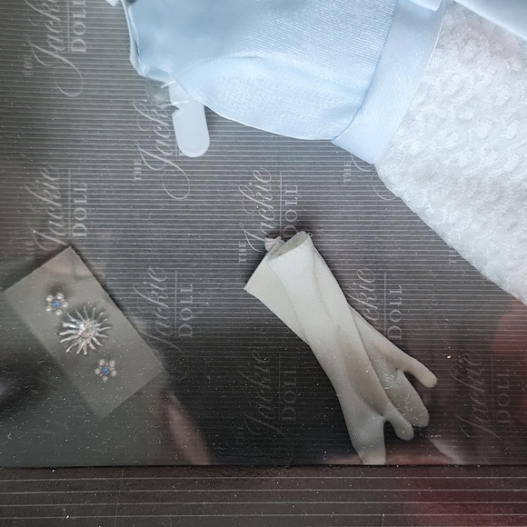 Jackie Doll Accessories White and Blue Dress - Picture 3 of 5